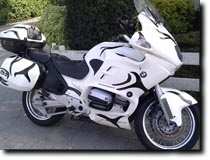 BMW Motorcycle by Mike Philippens featuring Zebra graphics by RG Graphix.