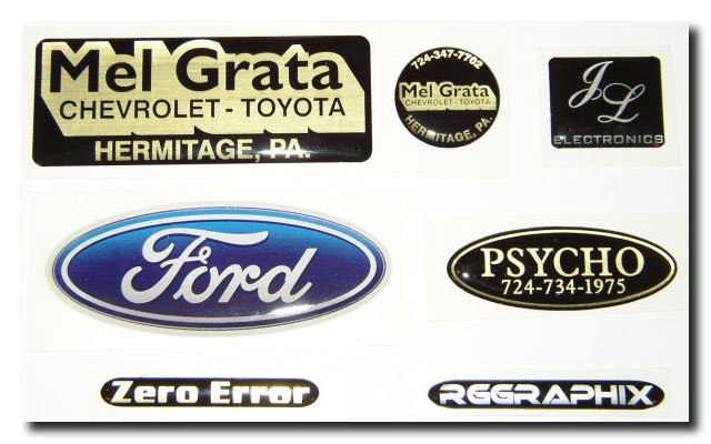 Domed Labels by RG Graphix.