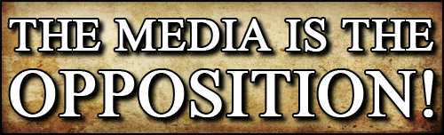 The Media Is The Opposition! Bumper Sticker.