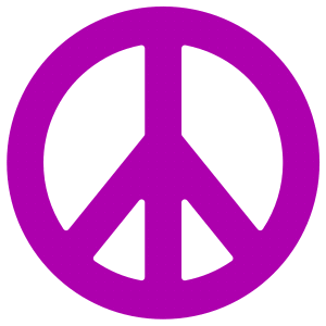 Peace Sign Decal.