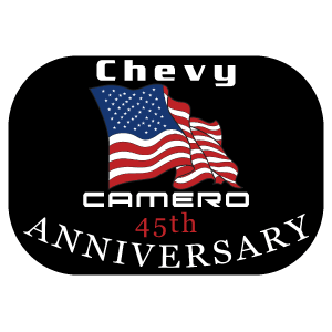 Chevy Camero 45th Anniversary Decal.