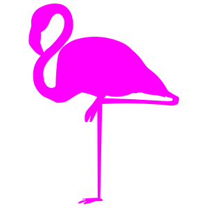 Flamingo Silhouette Decal.