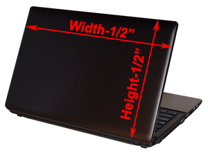 How to measure your laptop for an RG Graphix Laptop Skin.