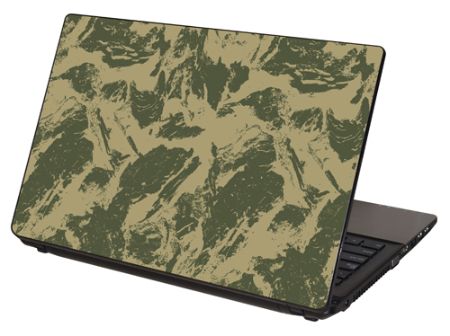 LTSCAMO-104, "Two Color Lite Camo" Laptop Skin by RG Graphix.