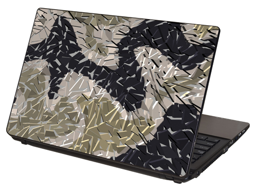 LTSCAMO-106, "Desert Camo Breakup" Laptop Skin by RG Graphix.
