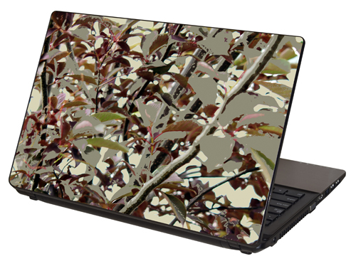 LTSCAMO-111, "Light Woods Camo" Laptop Skin by RG Graphix.