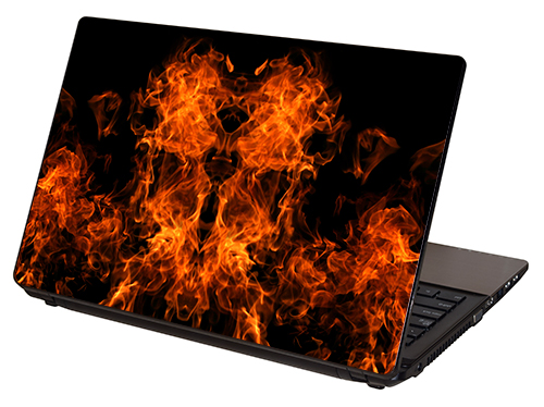 LTSF-002, "Real Fire-2" Laptop Skin by RG Graphix.
