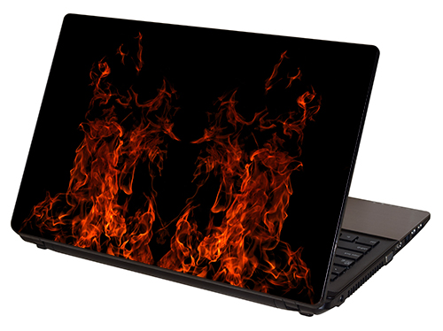 LTSF-003, "Real Fire-3" Laptop Skin by RG Graphix.