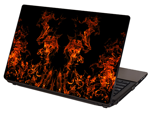 LTSF-004, "Real Fire-4" Laptop Skin by RG Graphix.