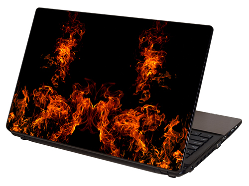 LTSF-005, "Real Fire-5" Laptop Skin by RG Graphix.