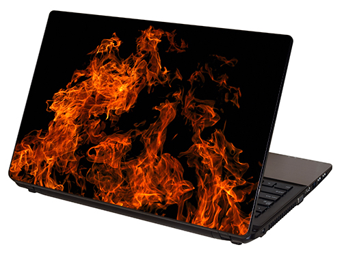 LTSF-006, "Real Fire-6" Laptop Skin by RG Graphix.