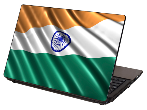 LTS-025, "Indian Flag, Flag of India" Laptop Skin by RG Graphix.