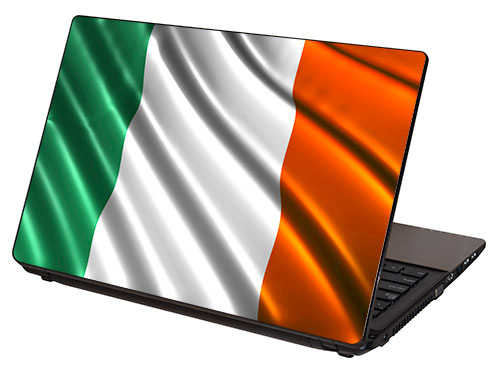 "Irish Flag, Flag of Ireland" Laptop Skin by RG Graphix.