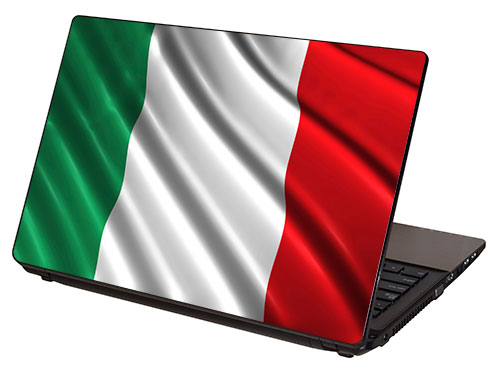 LTS-028, "Italian Flag, Flag of Italy" Laptop Skin by RG Graphix.