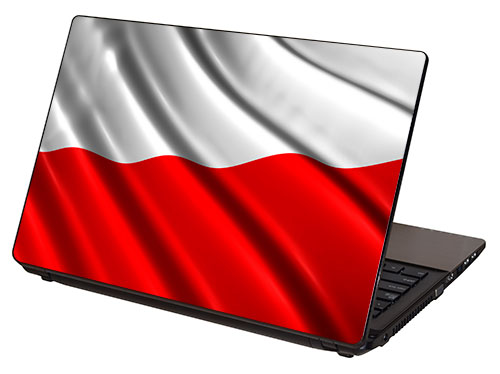 "Polish Flag, Flag of Poland" Laptop Skin by RG Graphix.
