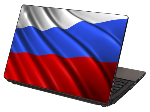 LTS-034, "Russian Flag, Flag of Russia" Laptop Skin by RG Graphix.