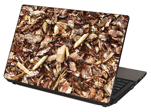 LTSW-106, "Wood Chips" Laptop Skin by RG Graphix.