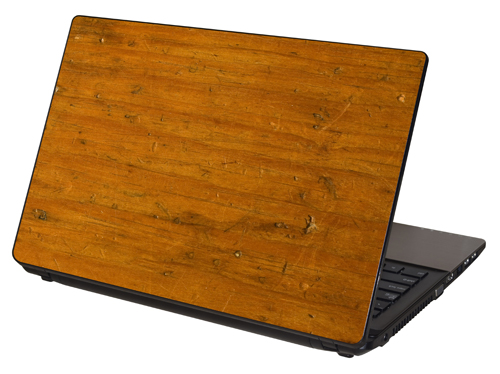 LTSW-108, "Antique Pine Wood" Laptop Skin by RG Graphix.