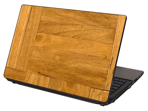 Antique Oak Wood Laptop Skin, LTSW-111.