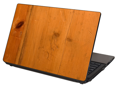 LTSW-115, "Scarred Pine Wood" Laptop Skin by RG Graphix.