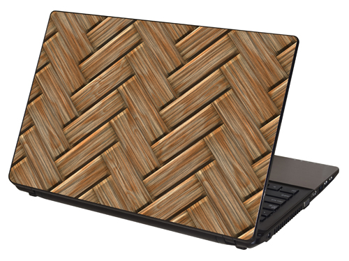 LTSW-118, "Wood Chevron Pattern" Laptop Skin by RG Graphix.