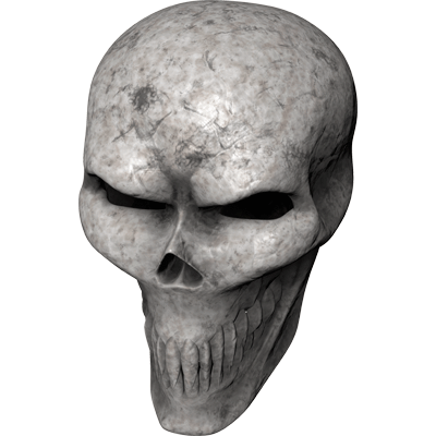 Premium Skull Decals- Bone Skull 1.