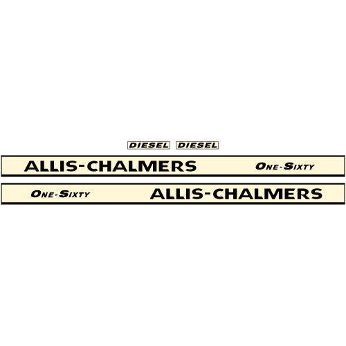 Allis-Chalmers One-Sixty Decal Set, TM561.