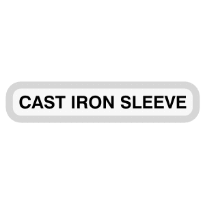 Briggs & Stratton Cast Iron Sleeve Decal- Option 1, TM646.