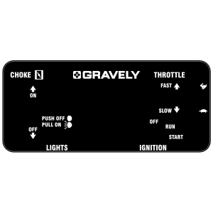 Gravely Dash Panel Decal, TM526.